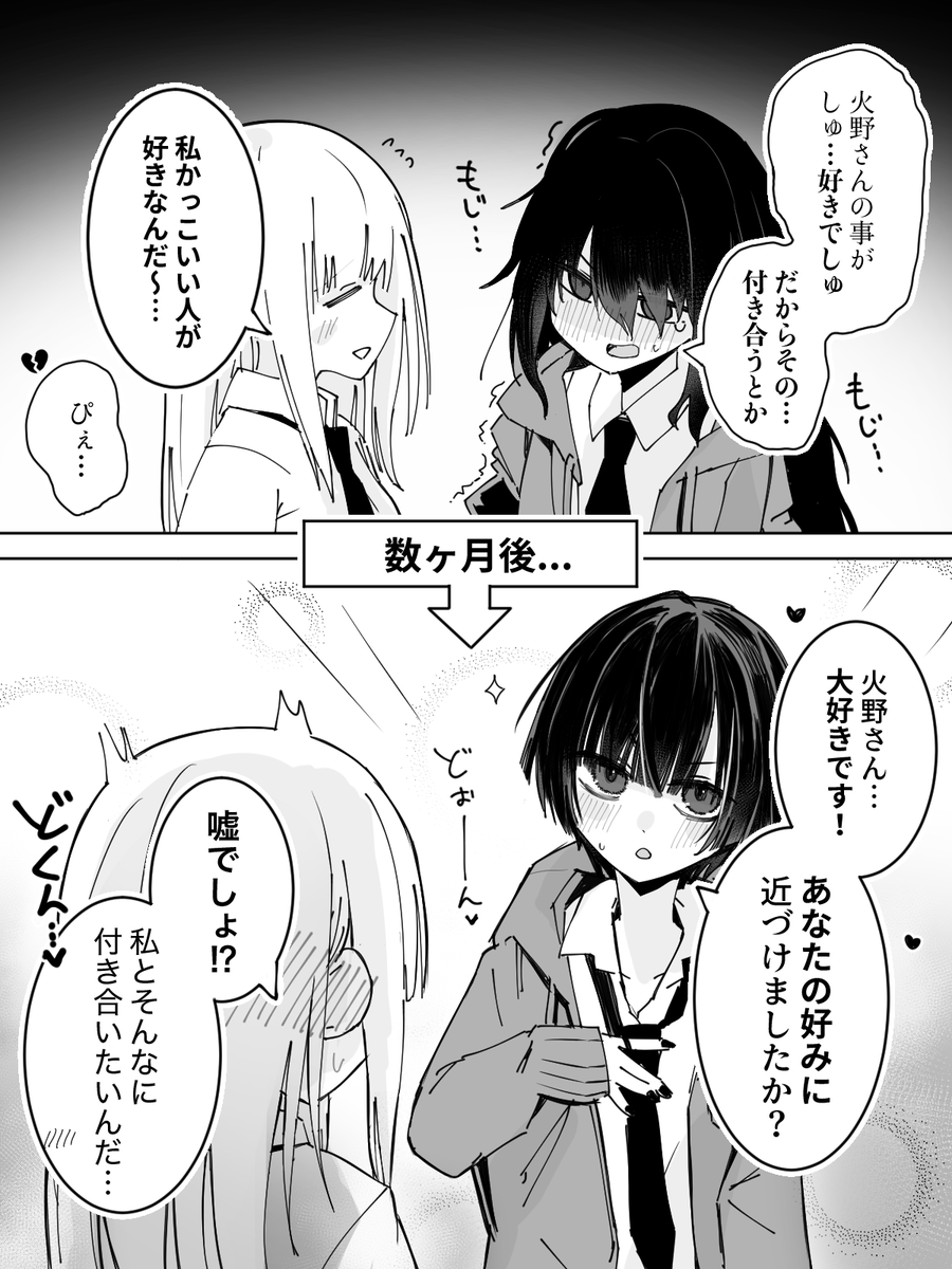 【47日目】相手のタイプになって帰ってくる百合
#創作百合 
