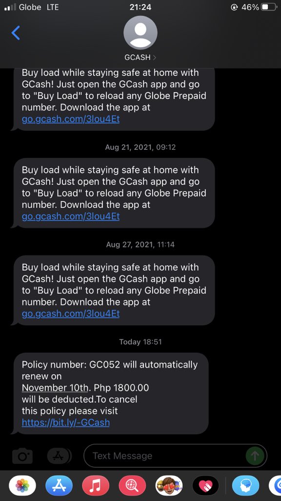 yb3ra's tweet photo. This is a scam, right? @enjoyGLOBE @gcashofficial #GCASH https://t.co/ZNfZvPqkyl