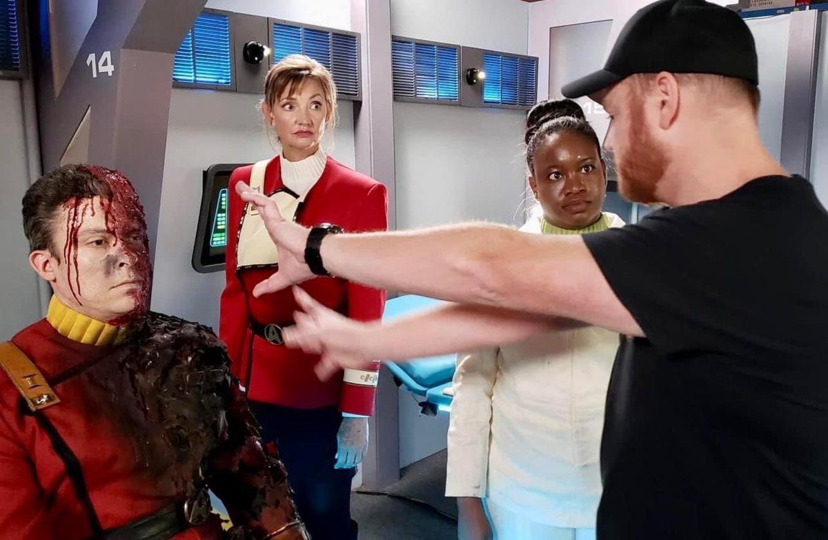 On the set of #FarragutForward with Director <a href="/ThatJohnnyKguy/">Johnny K</a> and cast! Don’t miss one of the most ambitious #StarTrek #Fanfilms ever, now on YouTube! 

#kaoticastudios #farragutfilms #fanfilm