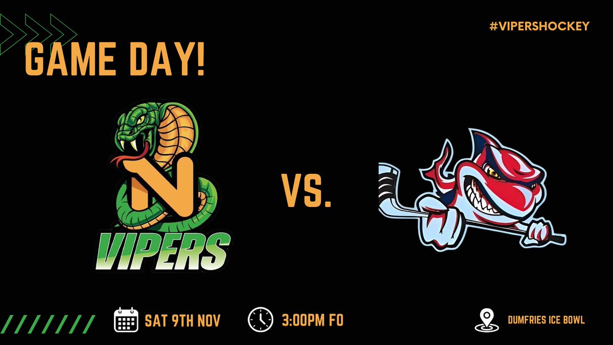 Nottingham Vipers (@nottmvipers) on Twitter photo 🚨Upcoming fixture 🚨
The Nottingham Vipers are back on the road again today!
📆 Saturday 9th November
🆚 <a href="/SharksLadies/">Solway Sharks Ladies</a>
🏟️ <a href="/dumfriesicebowl/">Dumfries Ice Bowl</a>
🏆 <a href="/EngIceHockey/">England Ice Hockey</a> #WNIHL
#VipersHockey 🚨Upcoming fixture 🚨
The Nottingham Vipers are back on the road again today!
📆 Saturday 9th November
🆚 <a href="/SharksLadies/">Solway Sharks Ladies</a>
🏟️ <a href="/dumfriesicebowl/">Dumfries Ice Bowl</a>
🏆 <a href="/EngIceHockey/">England Ice Hockey</a> #WNIHL
#VipersHockey