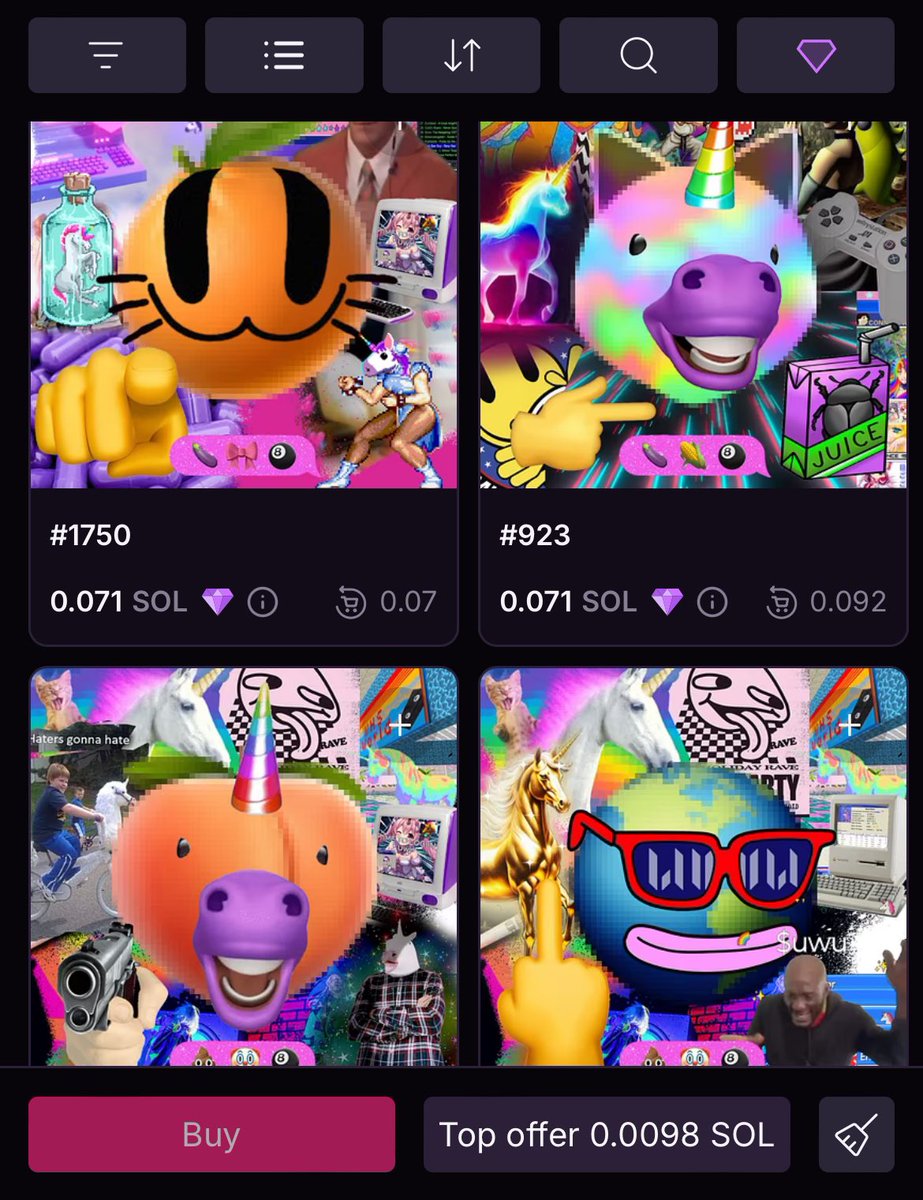 AVOID_TheArtist's tweet photo. What a good looking #Memojio floor. There’s a 🌈😹head🦄 face with 🌈🦄 just sitting there ffs 🩷 $UwU https://t.co/lajzOrPjDT