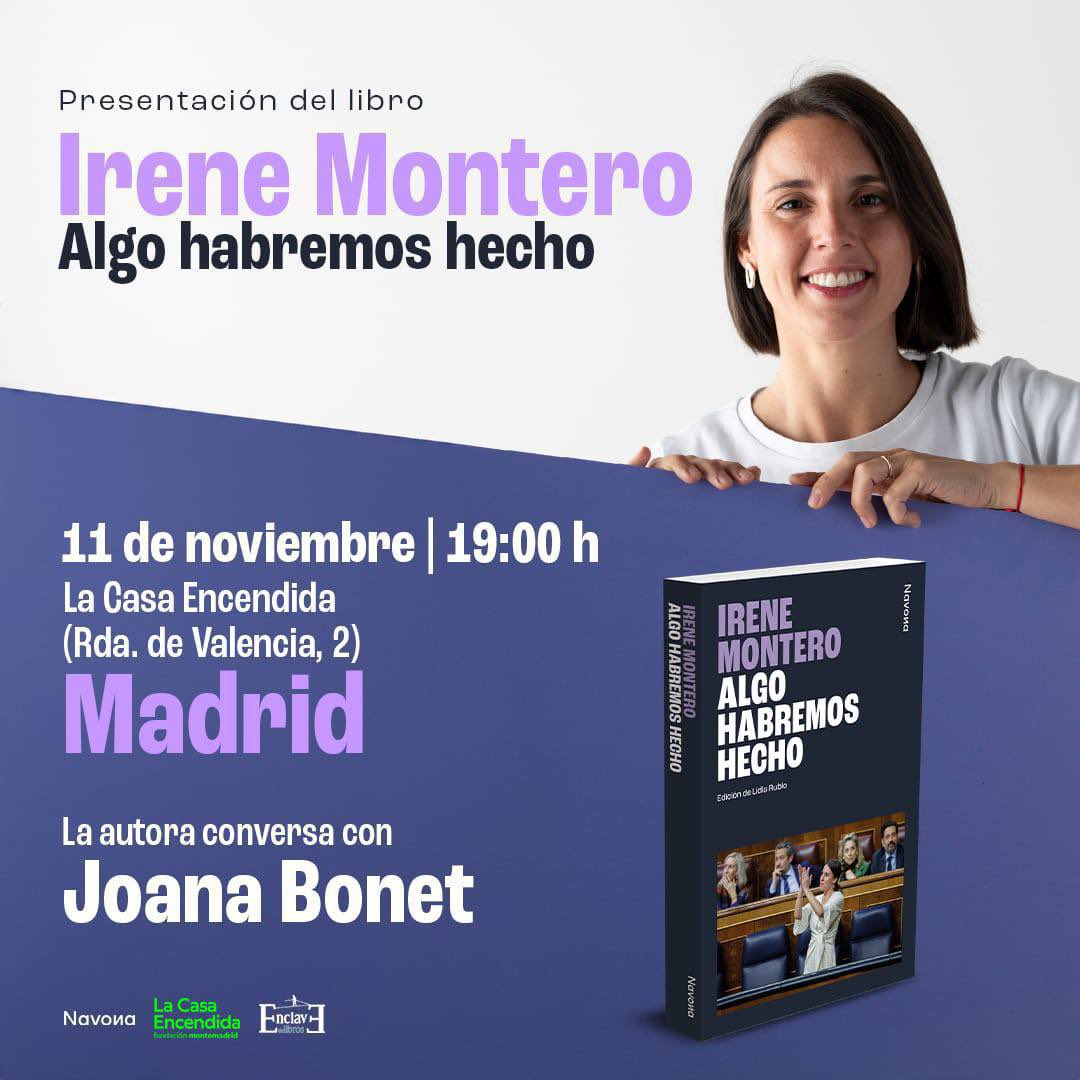 He escrito un libro para que la memoria de estos años en los que “Algo habremos hecho” nos llene de esperanza: a pesar de las dificultades, sí se puede. 

Lo presento el lunes 11 a las 19:00h en la Casa Encencida. ¡Tengo muchas ganas de que vengáis y de que lo leáis!