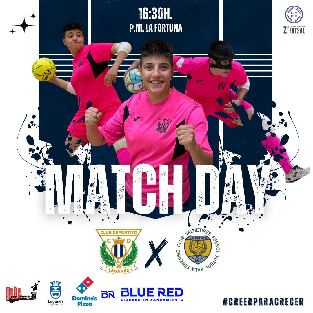 CDLeganesFS_Fem's tweet photo. 🥒 ¡MATCHDAY! 🥒

⚽️ #LeganésValdetires
🏟 P.M La Fortuna
⏰ 16:30
📆 J8
🆚 @valdetiresfsf
#2RFEF @FutSalRFEF
🎟 https://t.co/BJr8dXRIto

#CreerParaCrecer🔵⚪️ https://t.co/u8zVznAZge