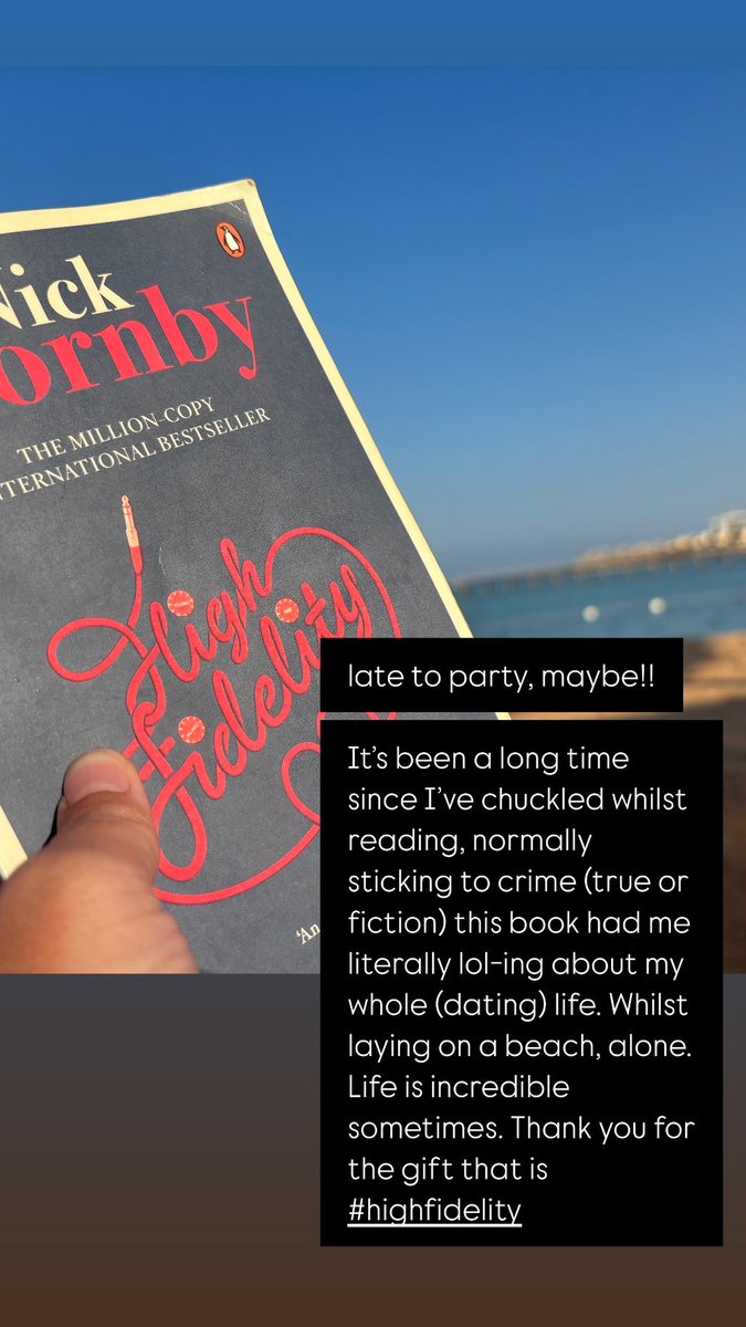 littleteeeeej's tweet image. @nickhornby 
Late to the party, as always.

#highfidelity #prisoneducation #promotereading #raisingreaders #bookclub #readinglounge #easyread #nostalgic