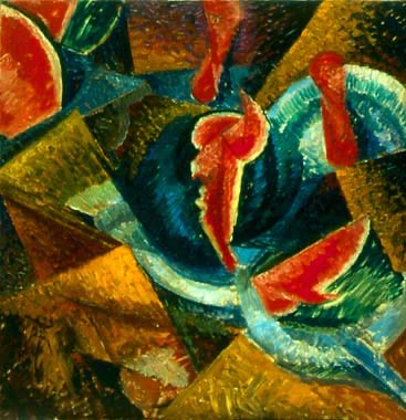 Angurie

Budda verdi
sulla bancarella della frutta

Ne mangiamo il sorriso
e ne sputiamo i denti.

Charles Simic