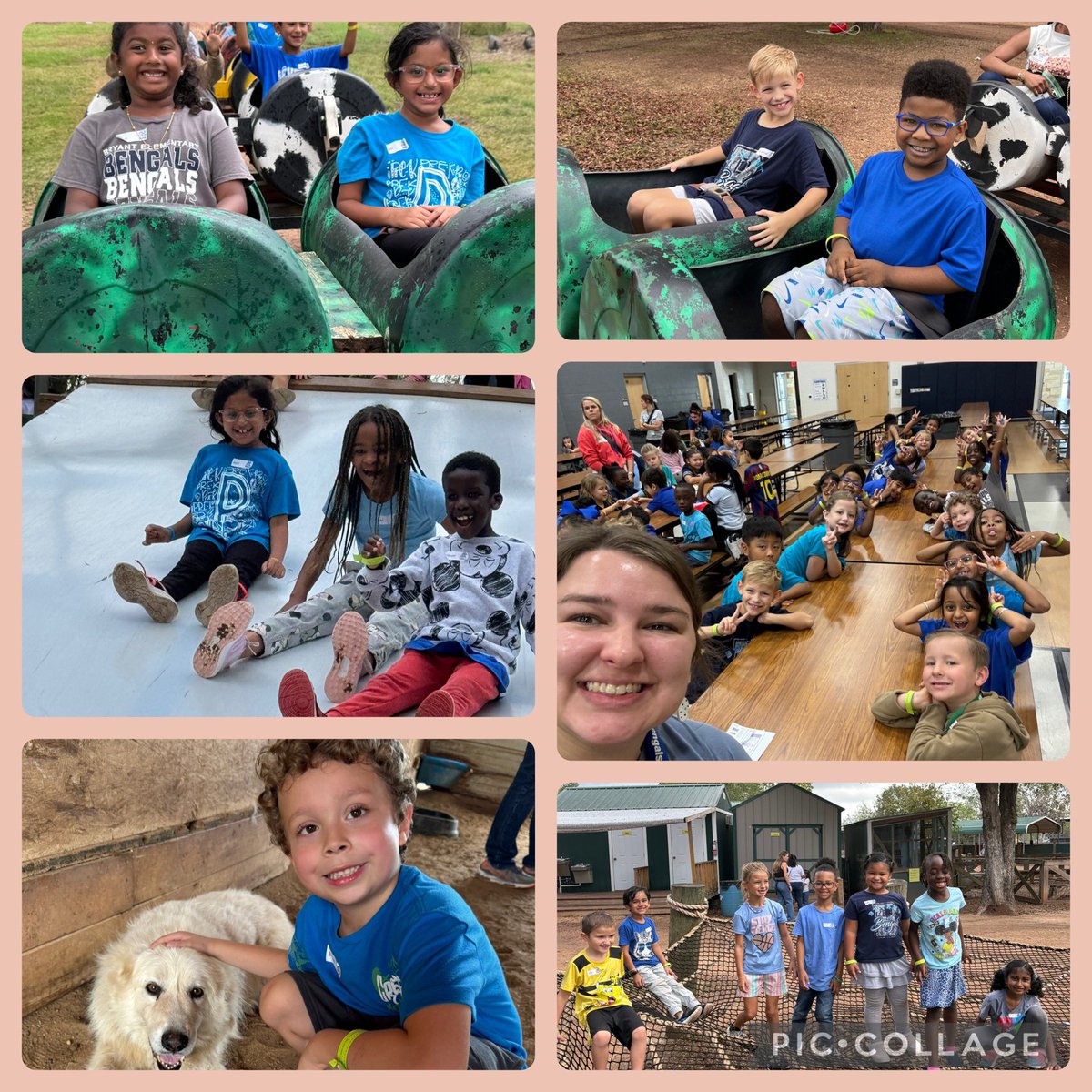 Rain or shine we had SO much fun on our field trip together! Fun memories were made with our friends!🚜🧡💛#bengalpride