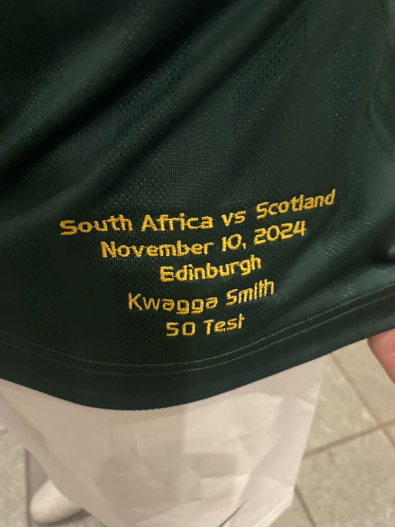 The <a href="/Springboks/">Springboks</a> team to face Scotland in Edinburgh tomorrow. 50 up for Albertus ‘Kwagga’ Smith <a href="/SuperSportTV/">SuperSport 🏆</a> <a href="/SSRugby/">SuperSport Rugby</a>