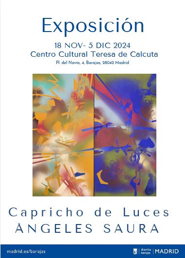 Si estás por Madrid, reserva en tu agenda el próximo lunes 18 de noviembre a las 19:00h Te espero en mi nueva exposición individual. Hasta el 5 de dic