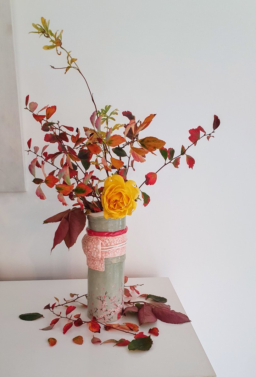 #ikebana
#sogetsu
#selfcare 
#créativité
#inspiration 

#couleursautomnales