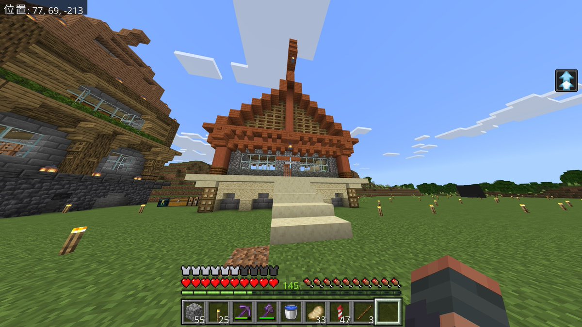 Tchan111111's tweet photo. #Minecraft #マイクラ #マイクラ建築
砂漠の素材を使って家を作りました〜 https://t.co/QGNCqHg7qy
