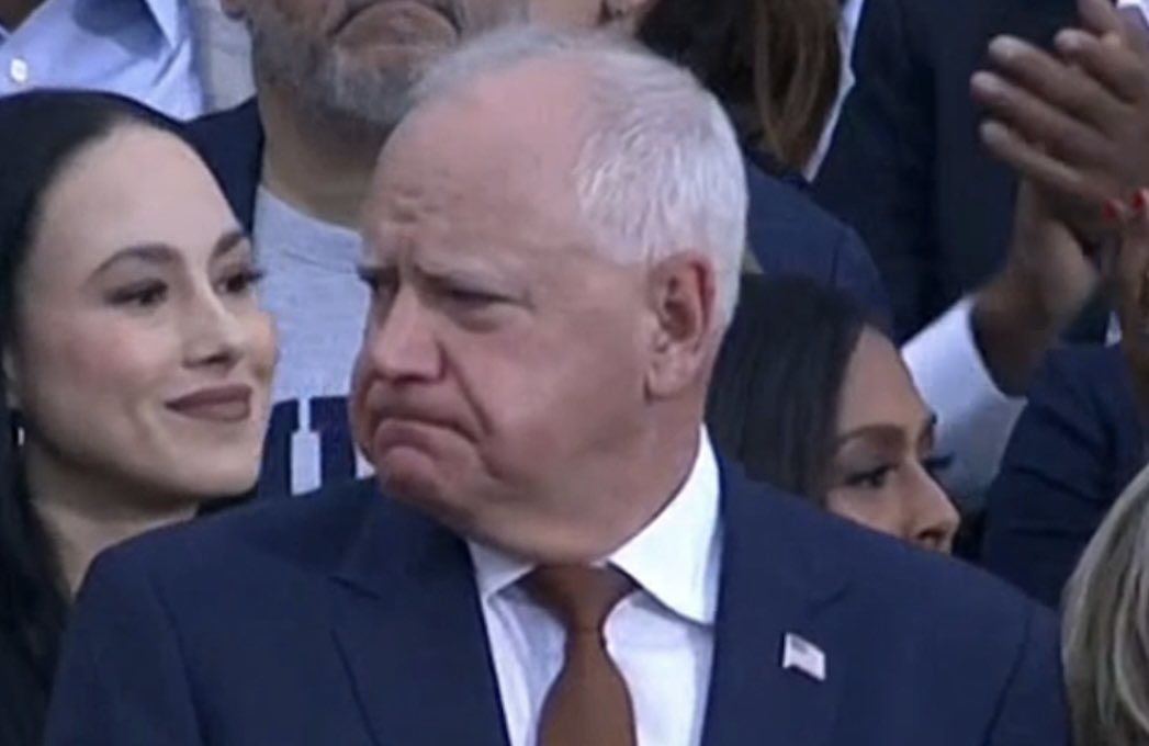 LangmanVince's tweet photo. Breaking: 🚨 Tim Walz has announced that he is going to show solidarity with Democratic women by shaving his head and giving up sleeping with men for the next four years. 🤣 https://t.co/emND4zt9hG