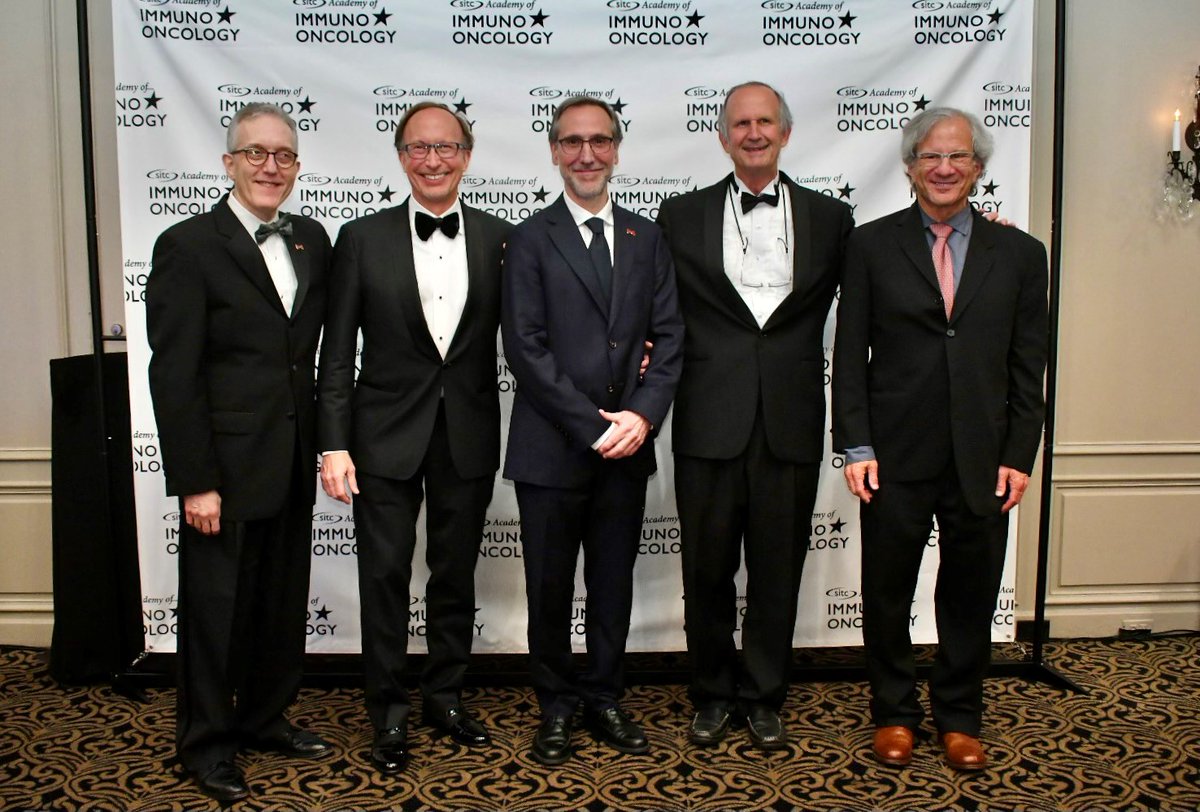 sitcancer's tweet photo. Congratulations to the 2024 inductees of the #SITC Fellows of the Academy of Immo-Oncology (FAIO). Dr. Jedd Wolchok, Dr. Thomas Gajewski, Dr. Antoni Ribas, Dr. Glenn Dranoff, Dr. Ira Mellman and Dr. Laurence Zitvogel. #SITCquestfor100 #SITC24 https://t.co/XWIr9qEWAX