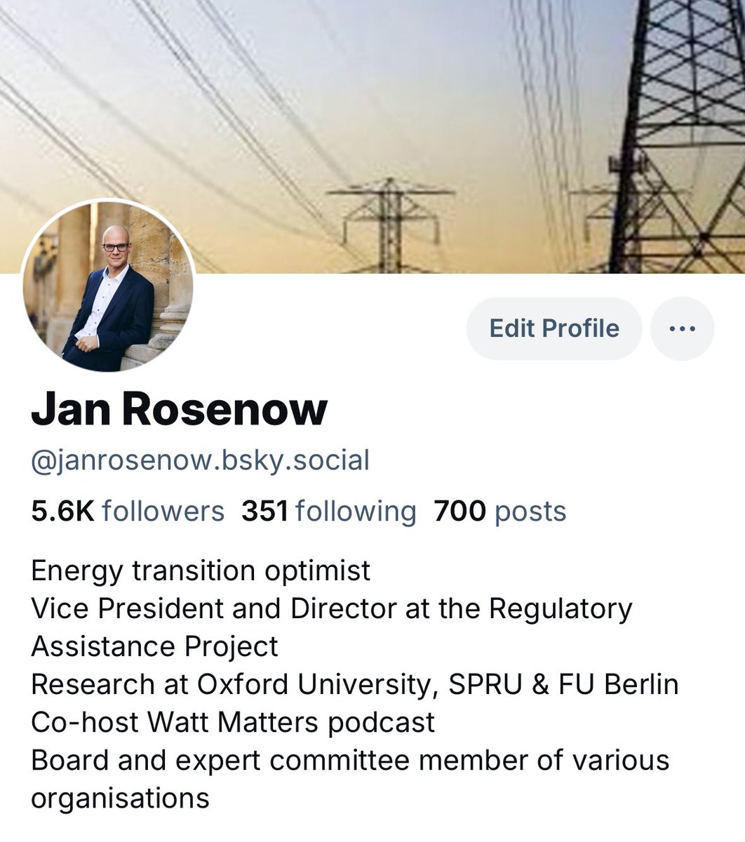 Lots of energy and climate folks joining the other place right now.

I’m here 👇