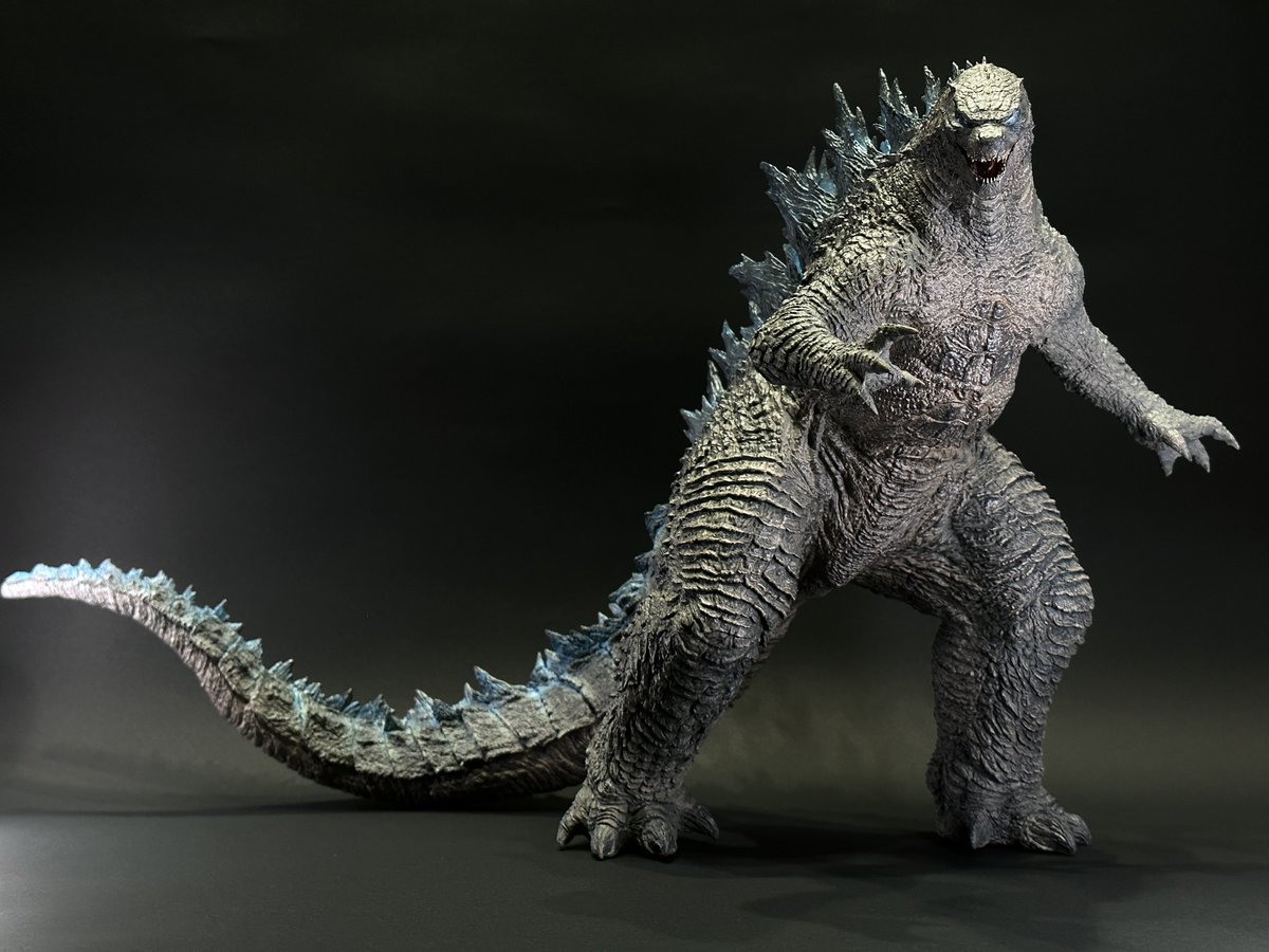 W-DRAGON ゴジラ2021 PVCだけど重い！ モールドびっしり！ 塗装良い