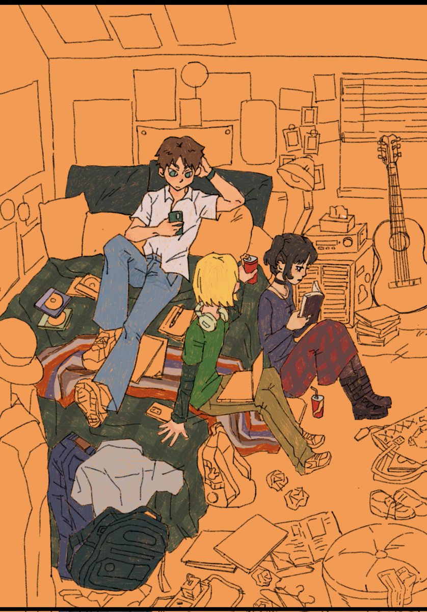 不知道啥时候才能画完总之剧场版上了我先发发，人家也想去电影院看美高ema🥺
#aot #EMA