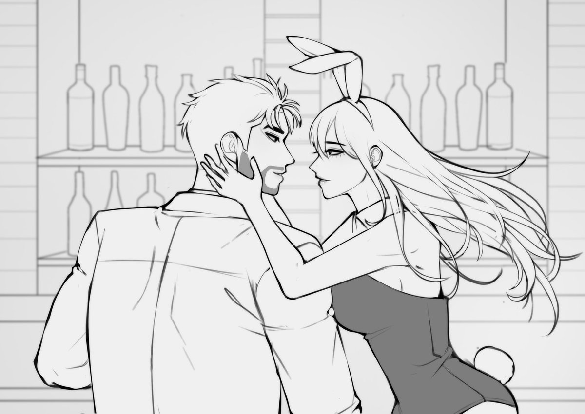 hidakuuu's tweet photo. commission update. Lineart https://t.co/O4v9dQdxQZ