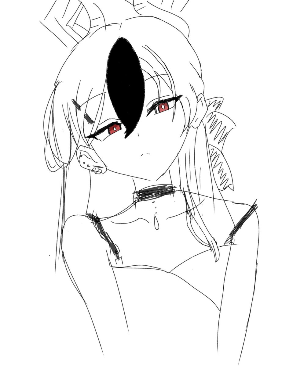 18910cool's tweet photo. 3日目
カヨコ（ドレス）メモロビ模写 https://t.co/AJrA0IuDmm