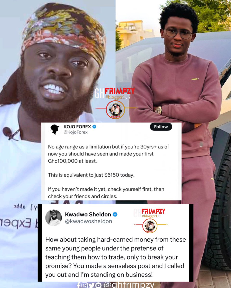 ghfrimpzy's tweet image. Kwadaso Sheldon and Kojo Forex ‘s banter 😂😂😂 but they were hv good friends o or it’s just planned🥱🤔

|| Follow @ghfrimpzy “Sporty” “Sheldon” “Kojo Forex” “Shatta Wale” “Stonebwoy” “Bagbin” #BaltasarEngonga “Sammy Gyamfi” “KNUST” “UPSA” “Balthasar Ebang Engonga” “Abu Trica”