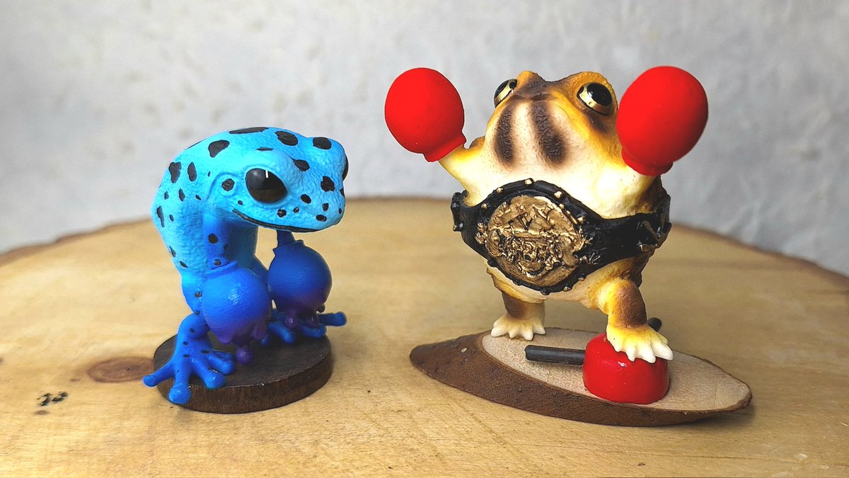 masayaredick's tweet image. 数年振りにカエルボクサーの新作でヤドクボクサー作りました！
デザフェスに持っていきます！
#デザフェス60