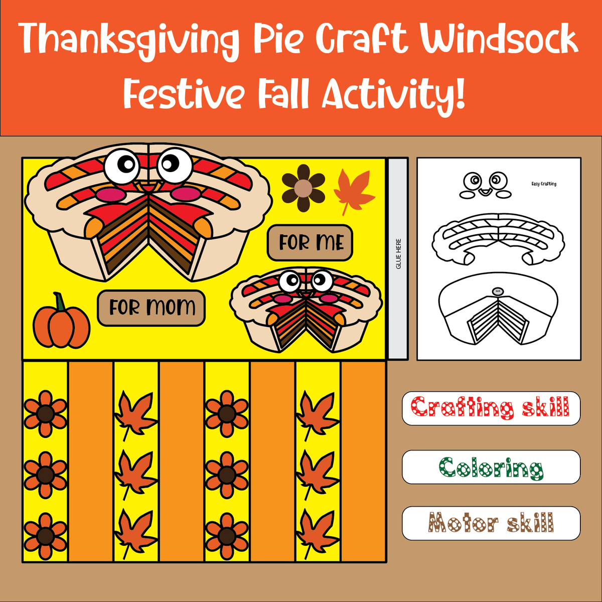 WeLoVeBaByCloth's tweet photo. Thanksgiving Pie Craft Windsock – Festive Fall Activity! https://t.co/ScmAJKl6OF https://t.co/G6ECIKQxCM