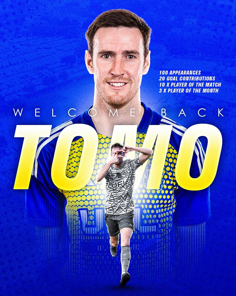 LOOK WHO’S BACK 🤩 <a href="/TomoAnderson/">Anderson</a> 

Tomo becomes the 2nd player to re-join the club for the 3rd time after <a href="/JoshOsude/">Josh osude</a> just last week 🙌 A part of the 💯 club, Tomo’s also a member of the 2023 fan-voted all-time XI and still holds the record for most player of the match awards in