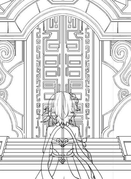 黄金屋の扉描いたの偉すぎる 
