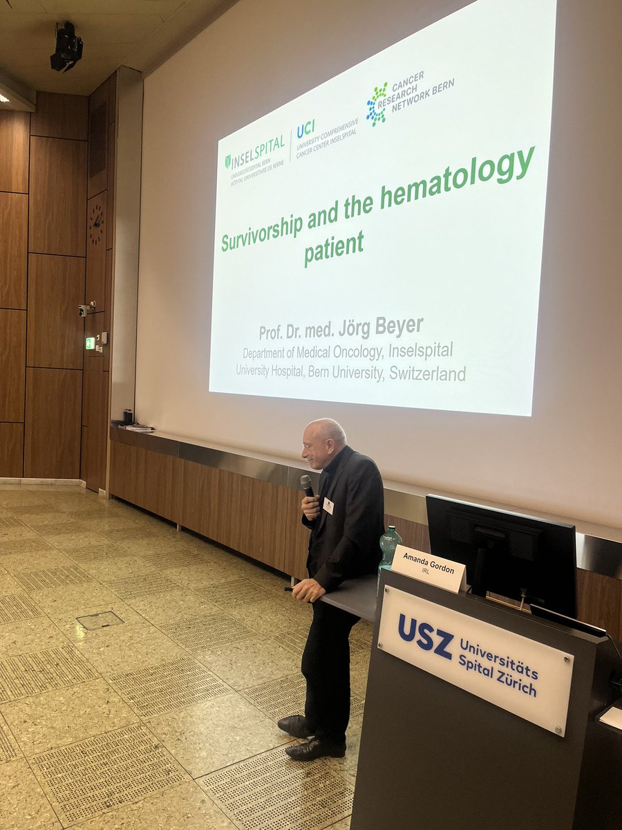 hnhcp's tweet image. Our final speaker is Prof Beyer speaking on survivorship and the haematology patient