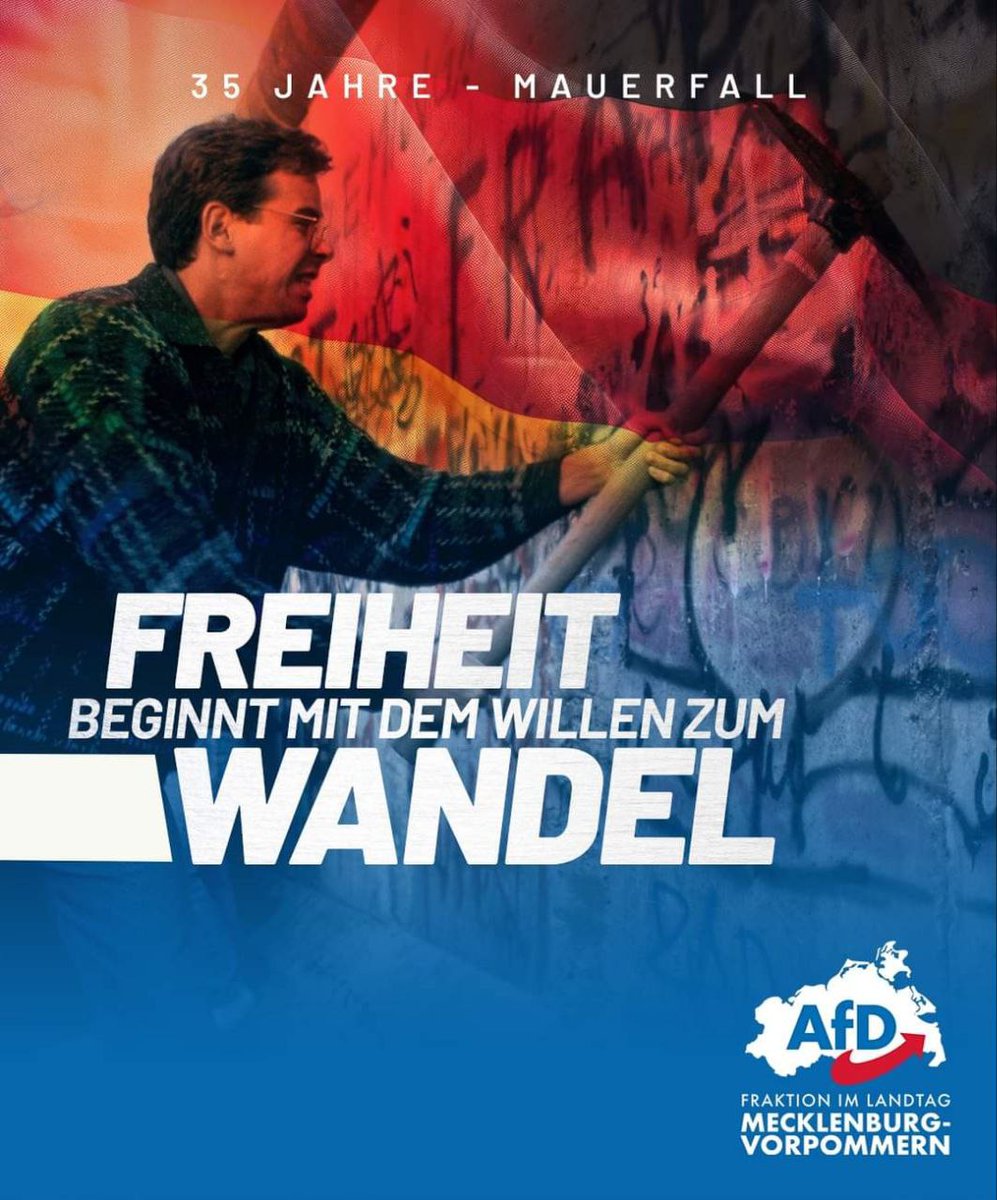 Wir sind das Volk! 
Vor 35 Jahren gelang es dem deutschen Volk, durch friedlichen Protest die deutsche Teilung zu überwinden. Heute stehen wir erneut vor der Aufgabe, Deutschland zu erneuern.