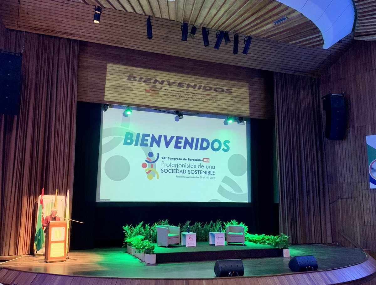Iniciamos 24 Congreso Egresados UIS “Protagonistas de una sociedad sostenible” para debatir sobre los retos de los profesionales UIS para contribuir positivamente en la creación de esa visión de futuro de tener y disfrutar de una sociedad sostenible.