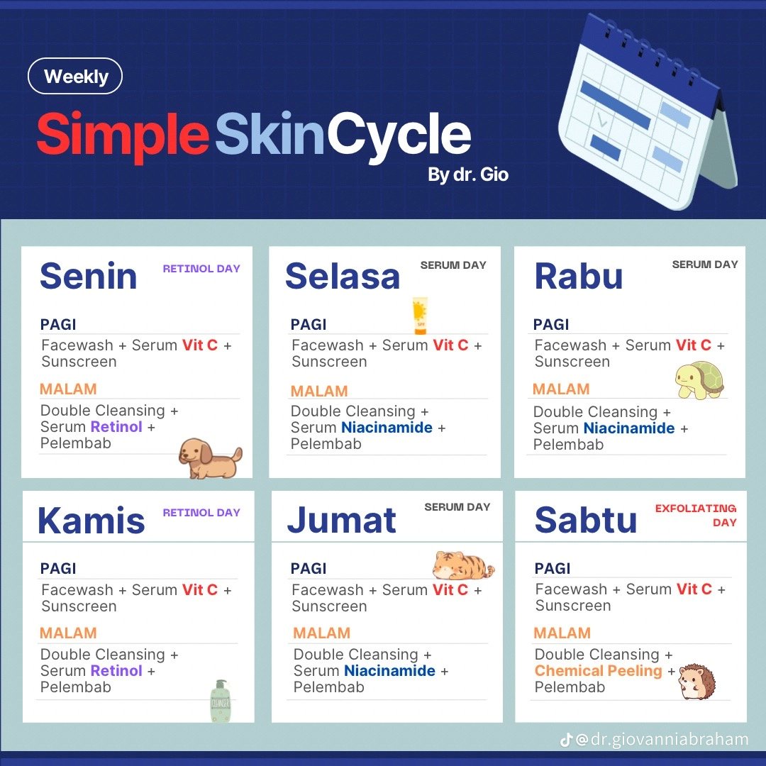CPie97's tweet photo. @seblakkopi Ga boleh Kaka, retinol cuman boleh di pake seminggu 2 kali. Ini jadwal aku jika kamu mau ikutin https://t.co/VDezINcEzD