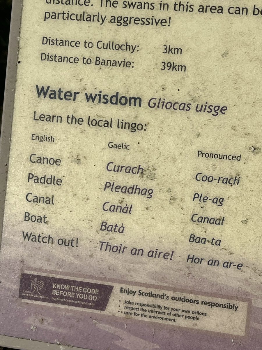 Learnt a spot of Gaelic today 🏴󠁧󠁢󠁳󠁣󠁴󠁿🌲