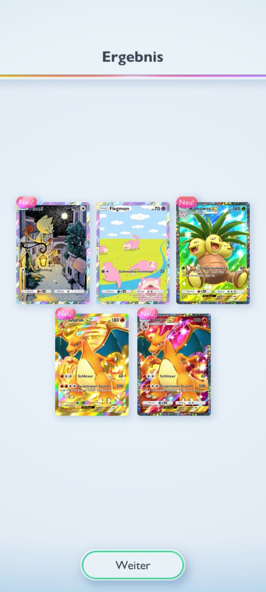 Ich raste aus. Mein Mann läd sich auch pokémon runter und macht einen krassen Pack nacheinander auf. Gold Pikachu hat er auch schon mit dem zweiten Zug bekommen 🥺