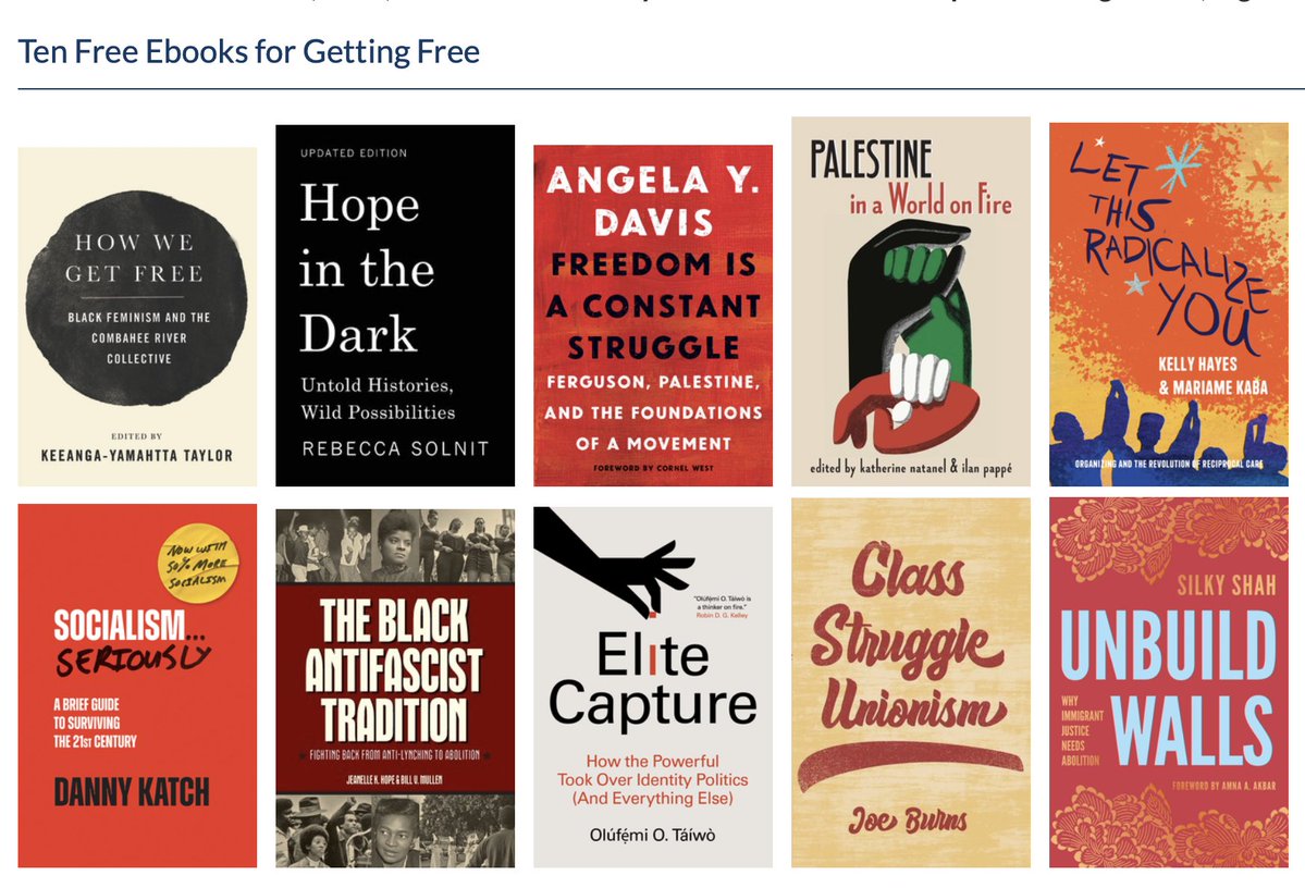 For the next two weeks, we’re offering ten free ebooks for getting free  

Another world is possible if we fight for it

haymarketbooks.org/blogs/517-ten-…