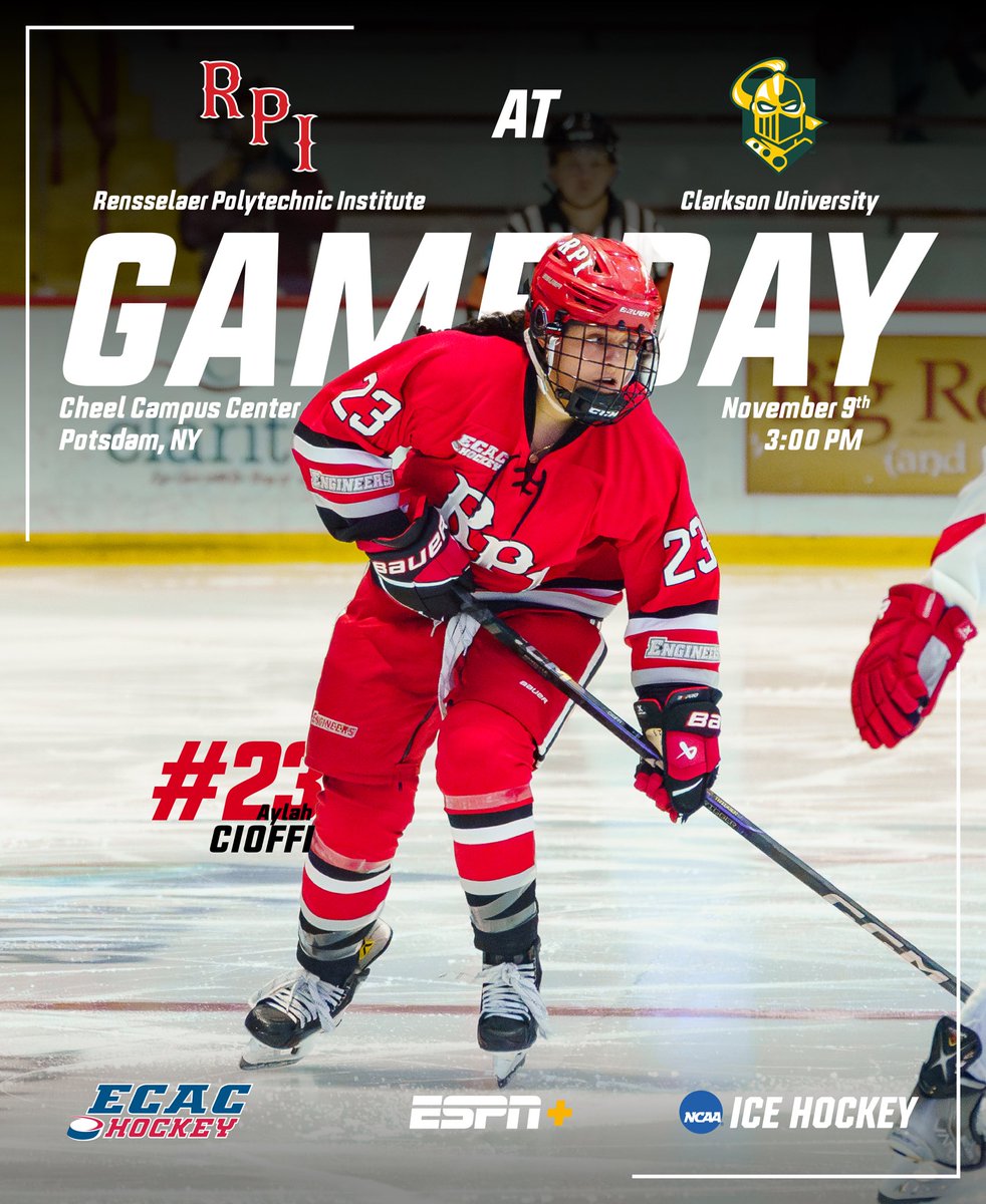 RPI_WHockey's tweet image. Next stop 🚂

⏰ 3PM
🆚 @clarksongoldenknights 
📍Cheel Campus Center
📺 ESPN+

#LIFTUP

📸 @georgerizosphoto