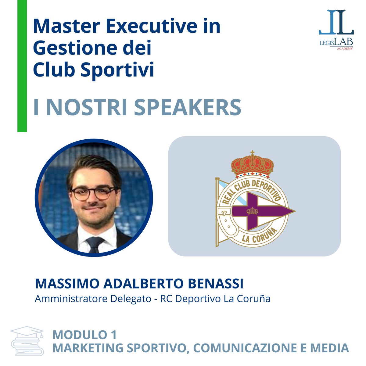 SCOPRI GLI SPEAKERS DEL MASTER EXECUTIVE IN GESTIONE DEI CLUB SPORTIVI!

🎙️ MASSIMO ADALBERTO BENASSI 🎙️

👉🏻 Partecipa all’Open Day Online per avere tutte le info sul Master e i relatori. 🗓️ Iscriviti: forms.fillout.com/t/uNYU6C853qus
