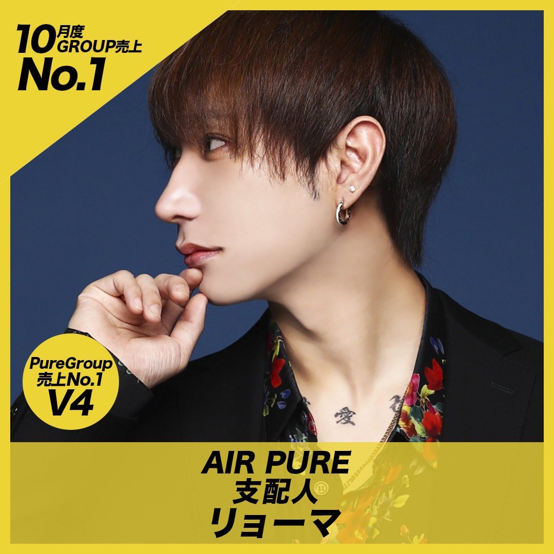PureGroup_host's tweet photo. ／／
     𝟐𝟎𝟐𝟒 𝑶𝒄𝒕𝒐𝒃𝒆𝒓 𝑷𝒖𝒓𝒆𝑮𝒓𝒐𝒖𝒑 
     𝑺𝒂𝒍𝒆𝒔 𝑹𝑨𝑵𝑲𝑰𝑵𝑮✨
＼＼

🥇No.1 V4
リョーマ 支配人/AIRpure

🥈No.2
HIRO 総支配人/AIRpure

🥉No.3 
藍 主任/AIRpure

𝑪𝒐𝒏𝒈𝒓𝒂𝒕𝒖𝒍𝒂𝒕𝒊𝒐𝒏𝒔🎉

#中洲ホスト #PureGroup #キッカケはPure https://t.co/UDFDBUkpxM