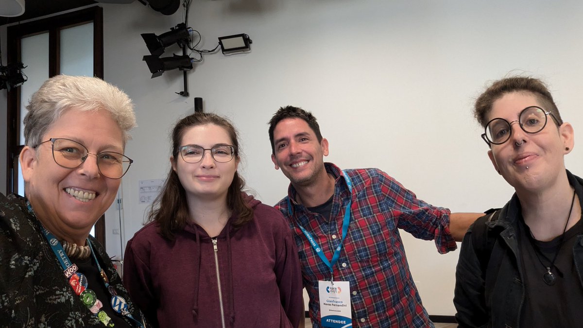 bph's tweet image. Meeting great friends and making new ones @jessicalyschik  @karmatosed  @Gianfranco2605 #coredays2024 #WordPress