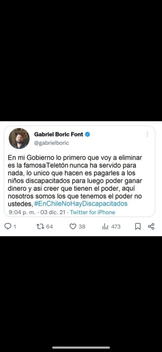 PabloZuniga's tweet photo. @GabrielBoric https://t.co/ULwTiDx4Qz