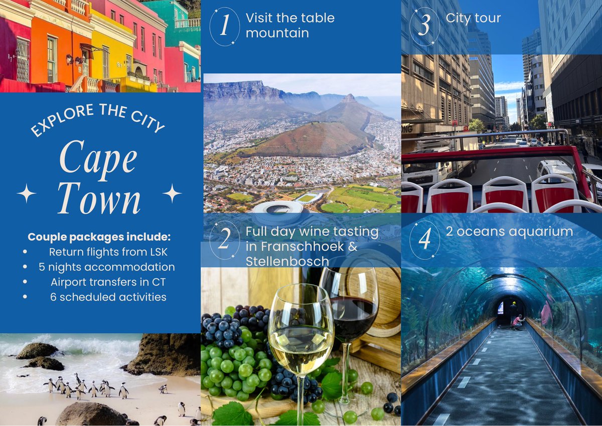 adventures_mimi's tweet photo. Let’s help you plan your holiday to Cape Town. Contact us on 0979199000 or email us. https://t.co/cIxYFMp95v