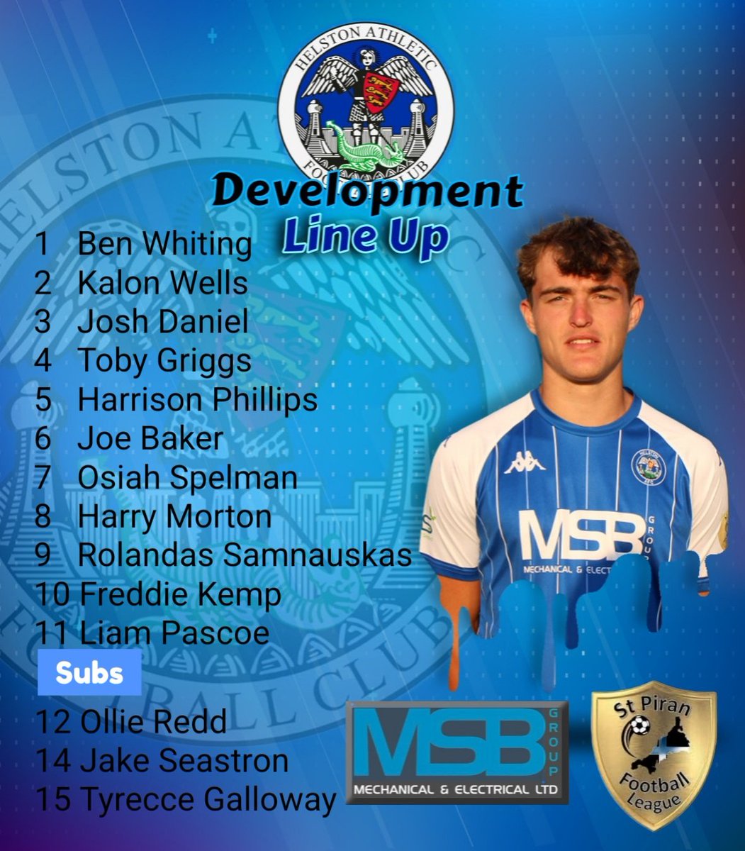 Helston AFC Development away <a href="/stjustafc/">St Just AFC</a> Here's how they line up. <a href="/Cornishfootball/">Dave Deacon</a> <a href="/cornwallfa/">Cornwall FA</a> <a href="/Goal_Mass/">Steve Massey</a> <a href="/NonLeagueCrowd/">Non League Crowds</a> <a href="/ThePacket/">Packet Newspapers 〓〓</a> <a href="/NonleagueRdup/">The Reposs Non League Round Up Show</a>