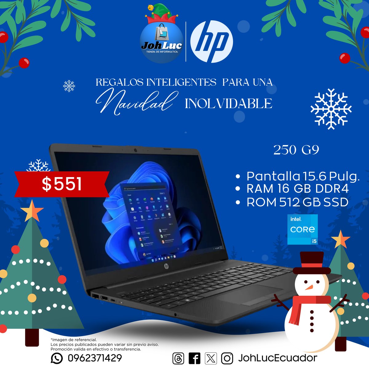 JohLucEcuador's tweet photo. 🎁 ¡Regalos inteligentes para una NAVIDAD Inolvidable! 🎅
Esta Navidad, sorprende a tus seres queridos con la laptop HP que lo tiene todo. 🎄💻

⚠ Promoción válida por el mes de Noviembre.**

#JohLuc  #HP #Navidad #Ecuador https://t.co/gGoB3AAUNj