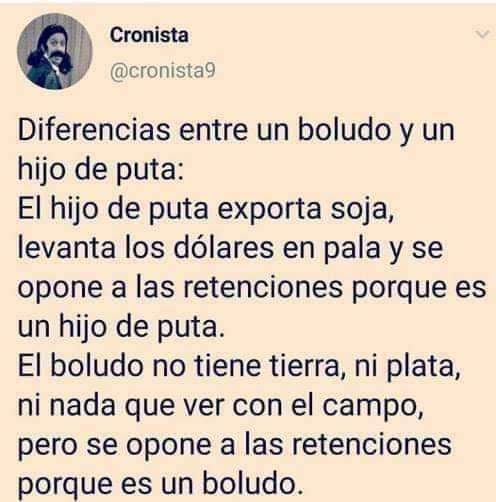 julioce76736601's tweet photo. A la ultra derecha la votan los millonarios y los pelotudos. ¿Vos sos millonario? https://t.co/gCeE2eCK5D