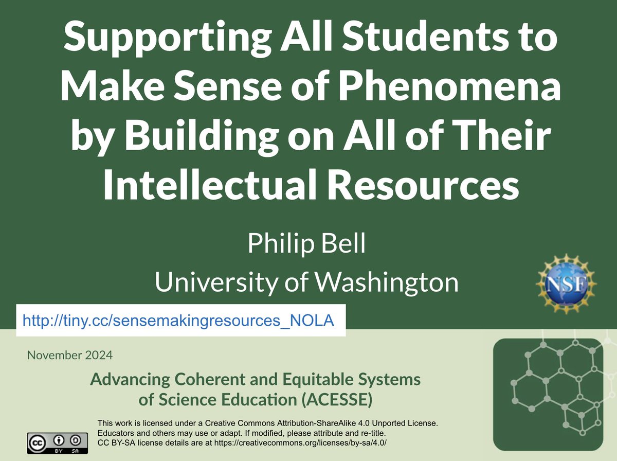 philiplbell's tweet image. Our first session today (Sat) at 10am is my favorite session that we do. (Shhhh.....!)

It is a rollicking exploration of MANY DIFFERENT dimensions of student sensemaking! Come see the brilliance of learners!

Join in the fun in Room 276 at #NSTAFall24
x.com/philiplbell/st…