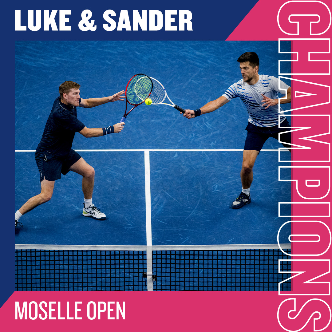 LTA (@the_lta) on Twitter photo YES! <a href="/luke_johnson94/">Luke Johnson</a> wins his first <a href="/atptour/">ATP Tour</a> title with Sander Arends ๐
Superb from the duo, who beat Pierre-Hugues Herbert & Albano Olivetti to secure the <a href="/MoselleOpen/">Moselle Open</a>
#BackTheBrits ๐ฌ๐ง YES! <a href="/luke_johnson94/">Luke Johnson</a> wins his first <a href="/atptour/">ATP Tour</a> title with Sander Arends ๐
Superb from the duo, who beat Pierre-Hugues Herbert & Albano Olivetti to secure the <a href="/MoselleOpen/">Moselle Open</a>
#BackTheBrits ๐ฌ๐ง