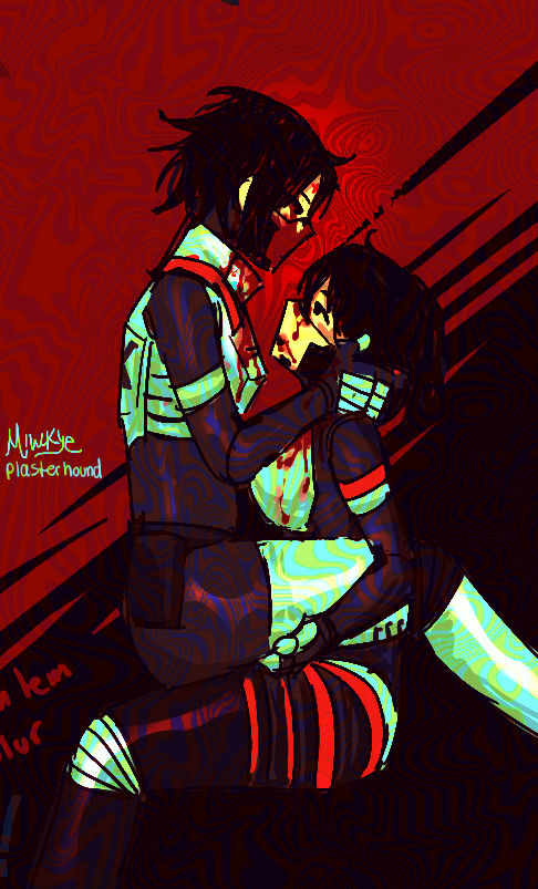 plasterhound's tweet photo. collab w @W1LTSH1R3Q84 hummingbird &amp; kiskadee yuri !! https://t.co/VX8MOfv28W