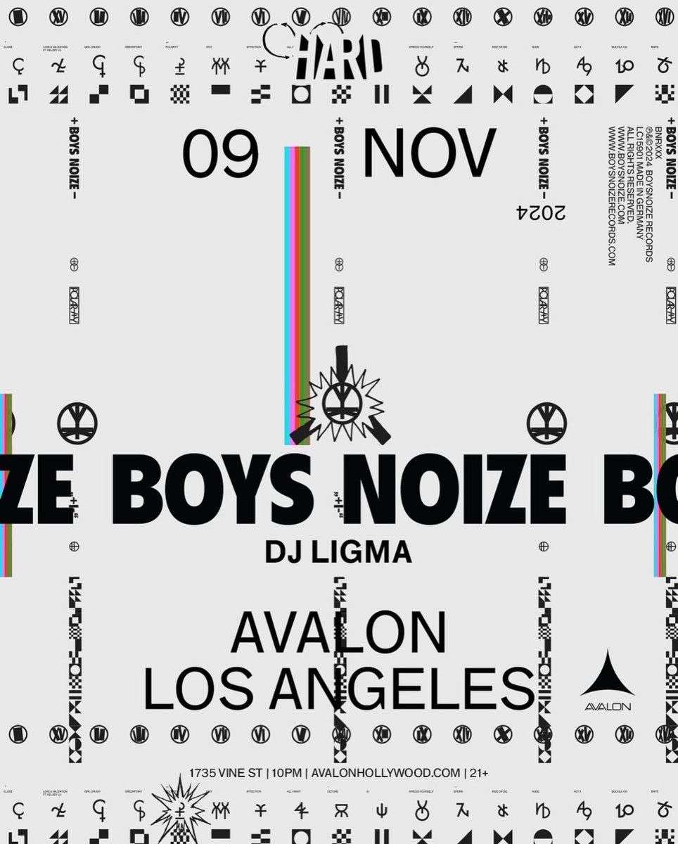 boysnoize's tweet photo. 🏴‍☠️LA 

Super xcited to play 2 times today!!

🦋at Teenage Dreams 9.30-11pm 

👹 at @AvalonHollywood 1230-3am 

📢📢📢LFG!! https://t.co/QLJZ3li0gz