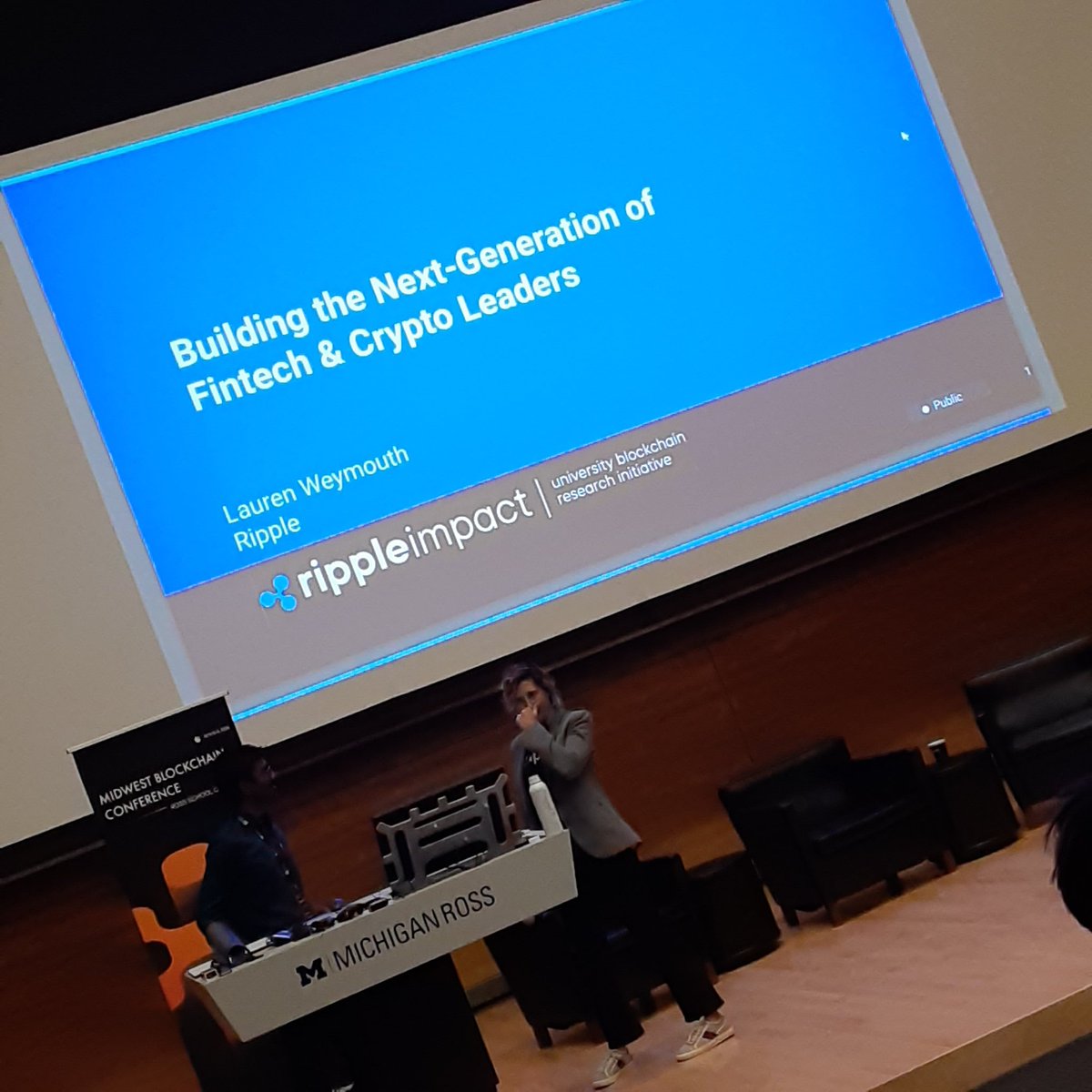 rescueranjazz's tweet photo. University Blockchain Research Initiative by @ripple at #day2 of @MBC_Conference.

Learn more at https://t.co/j5yWxVNOBi

#midwestblockchain #IndianaCrypto #Michigan #MBC24 #annarbormichigan  #midwestblockchainconference #web3 #MetaverseiDriS #Bitcoin #Solana #Coinbase https://t.co/l7npGzNr03