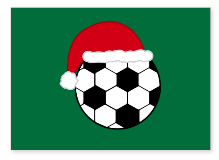 MascotDesigns1's tweet photo. Our soccer santa knows whether you've been naughty &amp; received a red card or nice &amp; been a great teammate

Shown on a holiday card, available on 100+ made to order products

https://t.co/qCyn3gfkIc

#BuyIntoArt #Soccer #SoccerSanta #SoccerGifts #SoccerGiftIdeas #Futbol https://t.co/6nHthVc5Mo