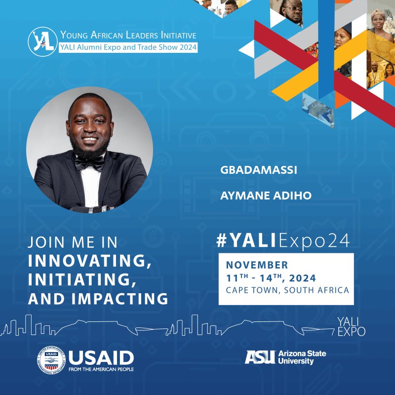 Honoré de faire partie des 15 jeunes qui représentent le #Togo 🇹🇬 au Yali Expo and Trade Show, qui se tiendra du 11 au 14 novembre 2024 au Cap, en Afrique du Sud ! 
Ce sera l’occasion de partager nos travaux et de réseauter avec d'autres jeunes #ChangeMaker
#YaliExpo #Rôbalôtô