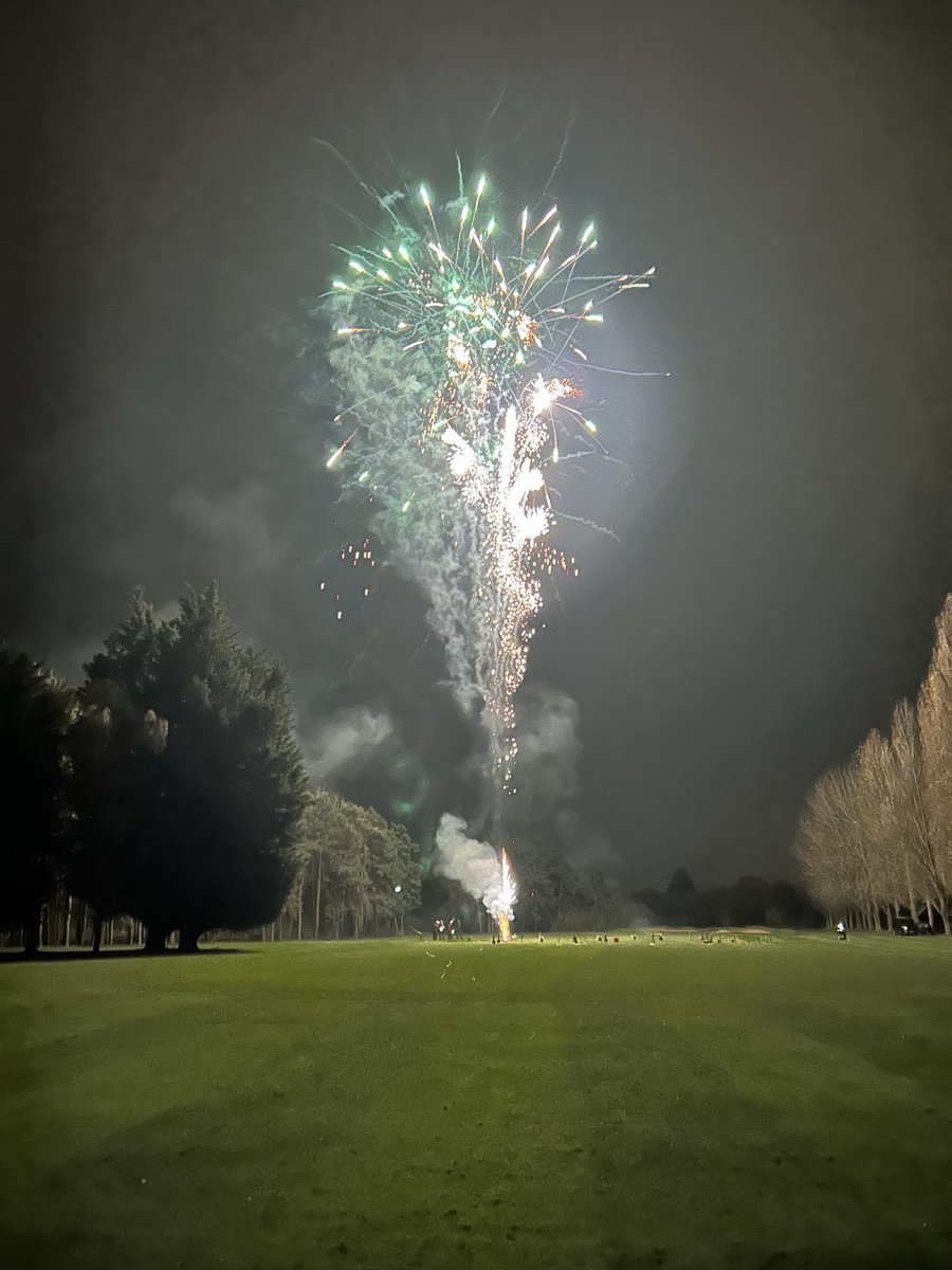 Looking down the first fairway, well done ⁦<a href="/BSGCAcademy/">BSGC Academy</a>⁩ terrific fireworks.
